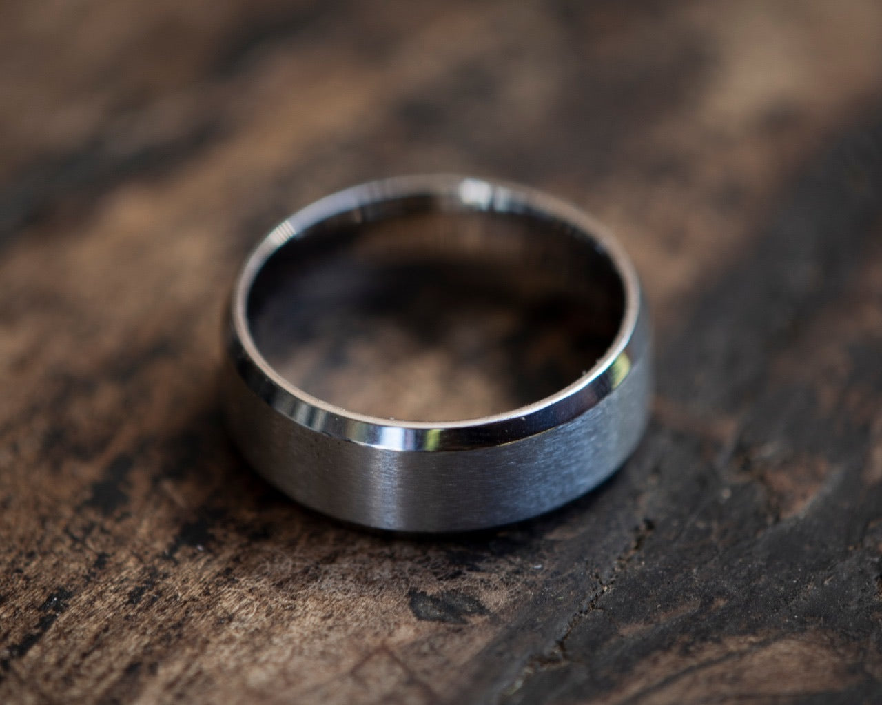 Brushed Silver Ring